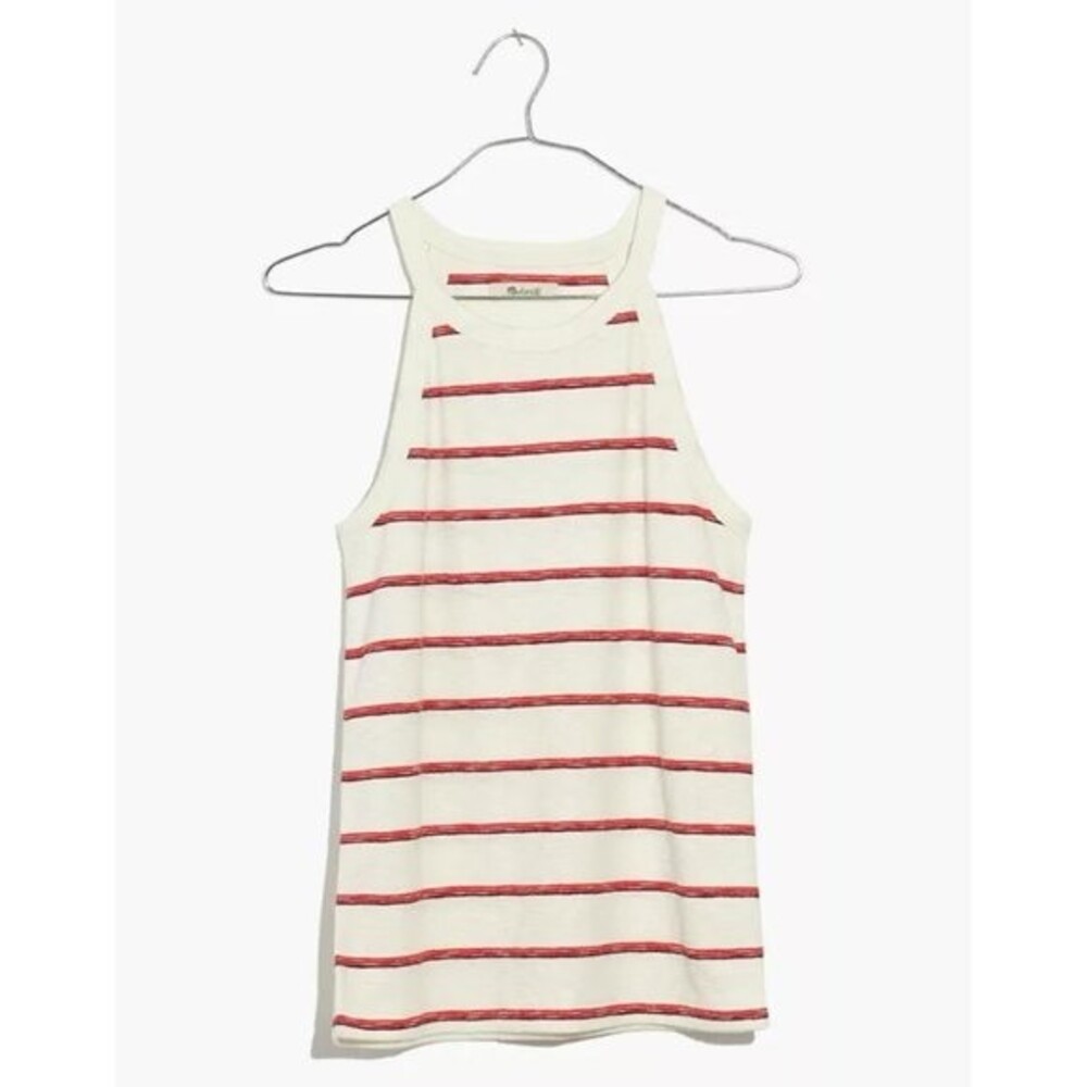 Madewell Timeoff Tank Top in Shawn Stripe Size XS Summer Preppy Casual